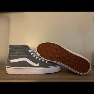 Grey high top Vans